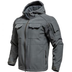 Polaires de Randonnée Homme Chaud Imperméable Camouflage Militaire Polaire Travail Coupe Longue Décontractée Running Imperméables Veste de Ski Chasse Treillis Camouflage Militaire Homme M (pitawdk, neuf)