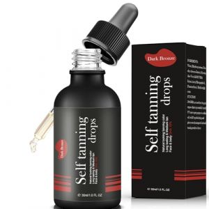 30ml Gouttes Autobronzantes, Concentré Autobronzant Visage et Corps,Sérum de Bronzage Subliment Votre Teint Naturel,Améliorer Votre Teint, Pour La plupart Types de Peaux(Noir) (Sutitako, neuf)