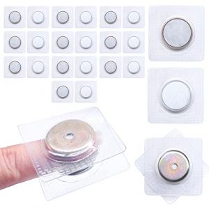 Jamsinmu invisible aimant cousu invisible magn&eacute;tique bouton cousu PVC fermeture magn&eacute;tique pour tissu cousu, rideaux, v&ecirc;tements sac &agrave; main argent - y2310 (Jamsinmu accessory DIY store, neuf)