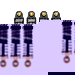 INJORA Amortisseur &agrave; Huile Big Bore 40mm pour 1/24 SCX24 FCX24M - Am&eacute;lioration 4.3g/pi&egrave;ce (Aluminium & Laiton) (INJORA official direct, neuf)