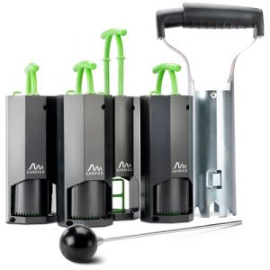 GARDIGO&reg; Pi&egrave;ge &agrave; Campagnols - Kit Complet; Ensemble de 4 Pi&egrave;ges &agrave; Taupes R&eacute;utilisable; Set d'Accessoires Plantoir; D&eacute;tecteur de Trous; R&eacute;pulsif Contre Les Taupes et Autres Rongeurs. (tevigo gmbh, neuf)