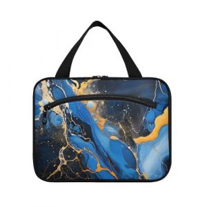 Linnyio Cool Musique Aquarelle Vache Trousse de Toilette de Voyage Suspendue Maquillage,Grande Capacité Pliable Rangement Sacs de Lavage pour Femmes Filles (Linnyio, neuf)