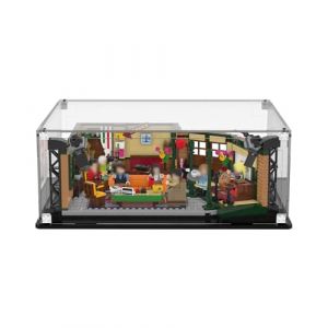 icuanuty Vitrine en acrylique pour Lego Ideas Central Perk 21319, vitrine d'organisation pour Lego modèle 76156/21017/21037/21328/21327/21336/21307/75362, dimensions : 35 x 30 x 15 cm (boîtier (icuanuty EU, neuf)