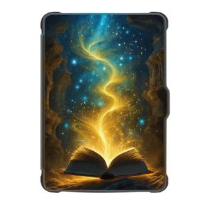 Coque Kobo Clara HD 2018 Etui Cuir Silicone Flip 360&deg; Automatique Veille ou R&eacute;veil Magn&eacute;tique Case Airbag Antichoc Design Unique Belle Etanche Housse pour Kobo Clara 2018 HD &Eacute;cran 6" (3) (SGKITM, neuf)