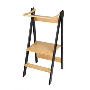 OHMG OHMG Tour d Observation Enfant,3 Hauteur Réglable Tour d'observation Montessori,Sûr et Sécurisé Tour d'apprentissage Bebe en Bambou,Chaise Montessori Enfant À Partir de 18 Mois (jusiZL, neuf)