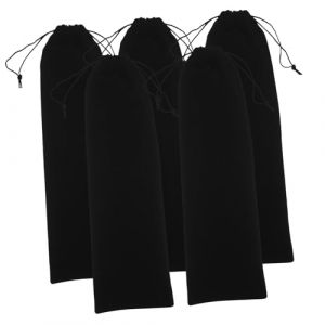 LIFKOME 5 Pièces Cas D'outils De Cheveux Vide Étui De Protection Pour Lunettes De Soleil La Commode Étui à Lunettes De Soleil Mallette De Voyage Pour Fer à Lisser Double Flanelle Black (Yaeerang, neuf)