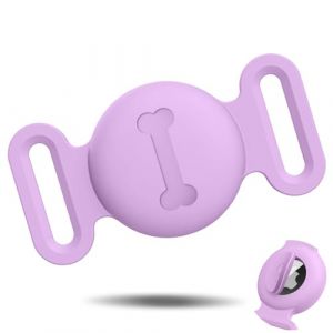 Vancle 1 Pièce Étuis pour Collier Chien AirTag, Silicone Coque Air Tag avec Housse Étanche, AirTags Support Collier avec Motif Osseux pour Apple GPS Finder Case Cover (YouYiBai, neuf)