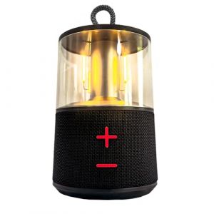Lampe de Camping LED Rechargeable Portable avec Haut-parleur Bluetooth, Ampoule LED Vintage pour Tente, Lampe Vintage pour Table de Pub en Plein Air (KV-MART, neuf)