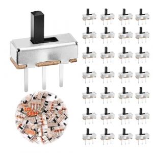 Mini Interrupteur à Glissière,220PCS Commutateur à Glissière 3 Broches 2 Positions 1P2T SPDT,Interrupteur à Glissière,0.5A 50V Micro-Interrupteur à Bascule à Verrouillage,SS12D00 G6 (nuoyikeji, neuf)