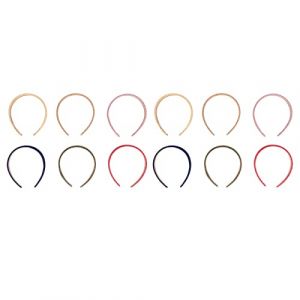 Aoaoy Bandeau de Tissu M&eacute;tallique, Accessoire de Cheveux &eacute;lastique Enveloppe de Ruban Doux, Bandeau de Mode Charmant Fixateur de Cheveux &agrave; la Mode pour Femmes &agrave; Usure Quotidienne, (jiabaorun, neuf)