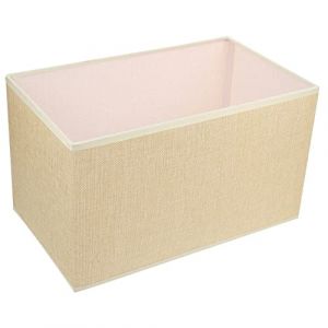 Uonlytech Abat-jour Lin Beige Rectangulaire pour Lampe de Table Protection pour Décoration Intérieure (Vivinacy, neuf)