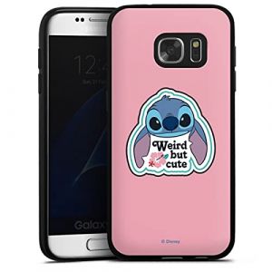 Coque en Silicone Compatible avec Samsung Galaxy S7 &Eacute;tui Silicone Coque Souple Lilo & Stitch Disney Dictons (DeinDesign - GmbH, neuf)