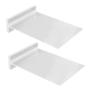 HAPINARY 2 pi&egrave;ces Support Menu Acrylique Transparent Stable Porte Affiche de Bureau pour Restaurant Pr&eacute;sentoir Table avec Base &Eacute;largie Affichage pour Menus et Publicit&eacute;s Usage Polyvalent (Gan Gardner, neuf)