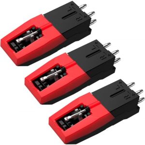 DIGITNOW! Lot de 3 aiguilles de rechange universelles pour tourne-disque, avec cartouche, stylet diamant de rechange pour tourne-disque vinyle, LP vintage, phonographe (TECH COVER SRL, neuf)