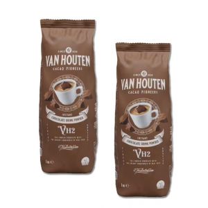 Chocolat Poudre VH2 34% Cacao Van Houten Pour La Boisson Chocolat&eacute;e 1 kg - Lot de 2 (Maxi&Mini, neuf)