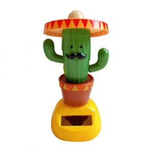 G&eacute;n&eacute;rique Ornements De Tableau De Bord De Voiture | Figurine Jouet Cactus Amusante | Figurines Cactus Dansant pour Tableau De Bord,pour Adultes Conducteur Anniversaire No&euml;l Voyage (TIOLIP, neuf)