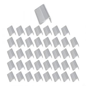 Besttoolifes Lot de 40 porte-cartes en acrylique transparent pour petite &eacute;tiquette de bureau, porte-&eacute;tiquette de prix, chevalet de table, panneau H (ZHIHEHUI, neuf)