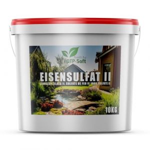 Sulfate de fer(II) heptahydraté, engrais pour gazon contre la mousse, fertilisant pour pelouse anti-limaces, en seau 10 kg (Posh Sp. z o.o., neuf)