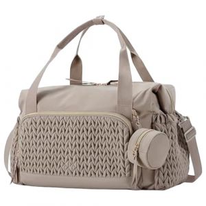 Syglawnd Grand sac &agrave; couches, sac &agrave; couches fourre-tout de capacit&eacute;, maternit&eacute;, h&ocirc;pital avec compartiment et &eacute;tui sucette pour h&ocirc;pital de voyage (GloFleur, neuf)