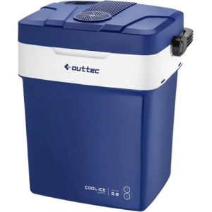 Glaciere Electrique 12v 220v 32L Outtec - glacière électrique Voiture, frigo Camping, glaciere a Compression, Mini glaciere Electrique, refrigerateur Camping Car, glaciere Voiture (Blau) (Nodium Group FR, neuf)