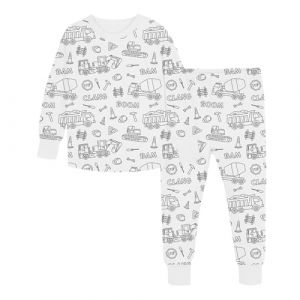 Pyjama Enfant Fille Combinaison Pyjama Enfant Pyjama A Colorier Enfant Pyjama Ensemble De V&ecirc;tements De Maison Peints &Agrave; La Main Pour Enfants Pyjama &Agrave; Colorier Pour Gar&ccedil;on Pyjama Enfant Garcon (Seraphido, neuf)