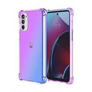 HONLEN Coque pour Motorola Moto g52 / Moto g82 5G &Eacute;tui, (6.6" inches) Transparente D&eacute;grad&eacute;e TPU Silicone Quatre Coins Renfort d'angle Case (HONLEN, neuf)