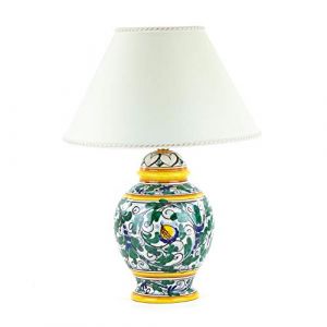 Lampadaire avec socle en c&eacute;ramique en Caltagirone, peint &agrave; la main (CEAR ceramiche, neuf)