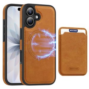 QIWEIQING &Eacute;tui Portefeuille Amovible 2 en 1 en Cuir pour iPhone 17 6.3", &Eacute;tui de Protection Portefeuille Magn&eacute;tique avec Support et Porte-Cartes Coque pour iPhone 17 6.3".Marron PDK (QIWEIQING, neuf)