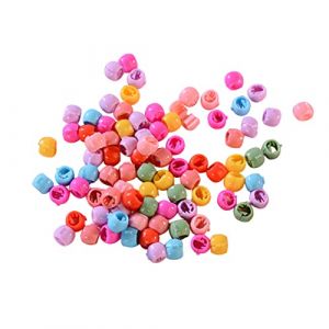 MUSISALY Mini Pinces À Cheveux 300 Pièces Pinces À Cheveux Rondes En Plastique Conception De Boucle Épingle À Cheveux Pour Filles (YangF, neuf)