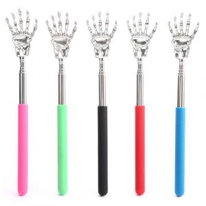 HSIXHAF 5 pcs Gratte-Dos, Gratte Dos T&eacute;lescopique, Gratte-Dos Extensible Portatif, Extensible Grattoir &agrave; Dos, Acier Inoxydable Gratte-Dos T&eacute;lescopique, Griffe Fant&ocirc;me Massage, 5 Couleurs (HSIXHAF, neuf)
