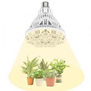 SANSI Ampoule Horticole LED E27 24W pour Plantes d'Intérieur, Lampe de Culture Plante à Spectre Complet pour Germination Croissance Floraison Fruit (PPF 40 μmol/s, Couvrage Vég 2x3 sq ft) (ISC Lighting Direct, neuf)