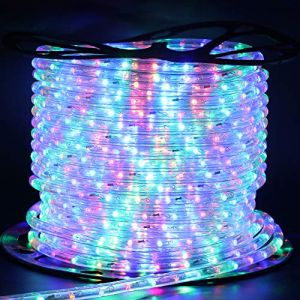 XUNATA 220V-240V 36LEDs / m LED Ruban Strip flexible lumineuse de tube LED Light Strip pour Escalier, Chambre, Noël, Fête,Cuisine (Multicolore,5M) (tomaslai2018, neuf)