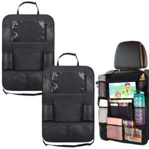 Organisateur Voiture Enfant,2pcs Organisateur de Voiture,Rangement Siege Enfant,Rangement Auto Accessoire Interieur,Organiseurs de Si&egrave;ge,Bo&icirc;te de Organisateur de Voiture,Protege Siege Voiture (chusai, neuf)