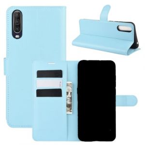 Coque compatible avec WIKO VIEW 4 W-V851 V830 / VIEW 4 LITE W-V730 COVER flip LIBRO STAND GEL silicone eco cuir protection magn&eacute;tique portefeuille porte cartes compartiment carte (Azurro) (Affarielettronica, neuf)