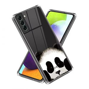 WQCSH Coque compatible avec Samsung Galaxy S23 Plus Coque fine anti-chocs en silicone TPU r&eacute;sistant aux rayures + 1 film protecteur d'&eacute;cran Panda (NiaCoCo, neuf)