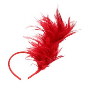 COLLBATH Coiffe Bibi Rouge Pour Femme Chapeau De Fête Bandeau Bibi Pour Femme Accessoire De Fête (Murdoffi, neuf)