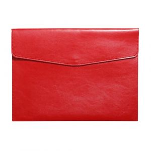 Porte Documents A4 en Cuir PU Étanche avec Bouton Métallique ， Pochette Élégante et Résistante, Capacité 100 Feuilles, Porte-Vue Grand Format pour Bureau, Documents Administratifs et Livret de Voiture (PROMOTEUP, neuf)