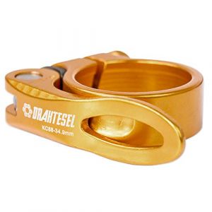 Drahtesel Selle de vélo à Fixation Rapide, Tige de Selle, Collier de Serrage de Selle, Anneau de Serrage de la Tige de Selle de 28,6 mm, 30,2 mm, 31,8 mm, 34,9 mm (Or, 34,9 mm) (Auto-Dress, neuf)