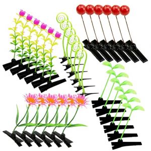 HONMEET Lot De 30 Pinces à Cheveux De Pousse Et Germes De Soja Petites Pinces à Cheveux Pour Filles De 8 à 12 Ans Créatifs Pour Fêtes Et Usage Quotidien (ATriss, neuf)