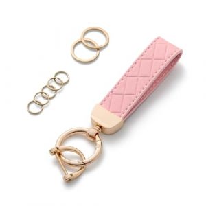 AOKSUNOVA Porte-cl&eacute;s de voiture en cuir pour femme, rose (AOKSUNOVA-FR, neuf)