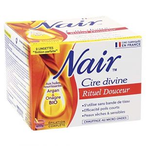 Nair - Cire Rituel Douceur Huiles Bio Argan Et Onagre - 400G - Lot De 3 - Livraison Rapide en France - Prix Par Lot (ENVOI RAPIDE 24h/48h, neuf)