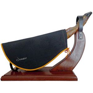 Couvre Jambon de Jamonprive Couleur Noire avec Bordure Orange - Idéal pour Couvrir le Jambon Serrano ou Ibérique et le Prosciutto Italien (JAMONPRIVE, neuf)