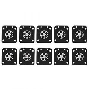 Qcwwy Lot de 10 Joints de Carburateur, Joint de Membrane de Carburateur Kit de R&eacute;paration de Carburateur Haute fiabilit&eacute; Simple &agrave; Utiliser Diaphragme de Mesure Remplace Le Carburateur (Aeuyweu, neuf)