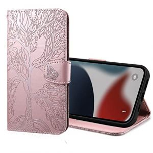 Nokverzy Coque pour Huawei Mate 20 Pro &Eacute;tui Housse Portefeuille Clapet Arbre Th&egrave;me Porte Carte Magn&eacute;tique Protection Pochette Flip Cover &Eacute;tui Rabat T&eacute;l&eacute;phone Portable pour Huawei Mate 20 Pro Rose (annuo, neuf)