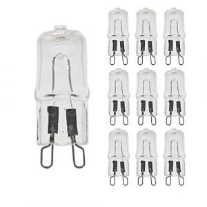 AUFWH 10 pi&egrave;ces Super lumineux ampoule halog&egrave;ne G9 110V 25W 40W 50W verre clair dimmable tungst&egrave;ne blanc chaud 2700K chaque-G9-110v-50w_10 pi&egrave;ces (blanc chaud) (hongfukeji, neuf)