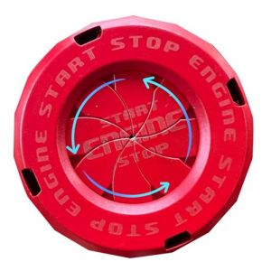 Cache Bouton Rotatif de Protection - D&eacute;marrage D&eacute;coratif Pour Les Trous de Serrure de la Porte de la Moto (krosser, neuf)