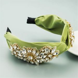 Bandeau rembourré avec perles et strass pour femme - Large taille - 244 (Hui.X, neuf)