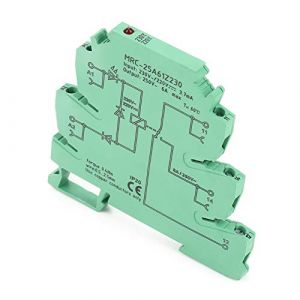Relais D'interface,Mrc-25A61Z230 Module de Relais D'interface de Contact électromagnétique PLC Entrée 230Vac/220Vdc 1No 1 Nc (riuty, neuf)