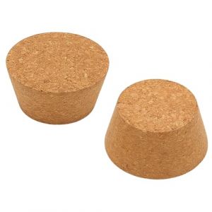 OLYCRAFT 2pcs bouchon Conique en Li&egrave;ge de 6~8cm pour Bocaux de Conserve en Bois Bouchon Liege Bouteille R&eacute;utilisable Bouchons en Li&egrave;ge Naturel pour la Cuisine les Cadeaux de Mariage (OLYCRAFT EU, neuf)