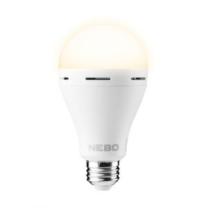 NEBO Blackout Backup - Ampoule LED d'urgence - Avec batterie interne rechargeable pour jusqu'à 12 heures de lumière vive - Avec crochet de suspension (Pattern EU, neuf)